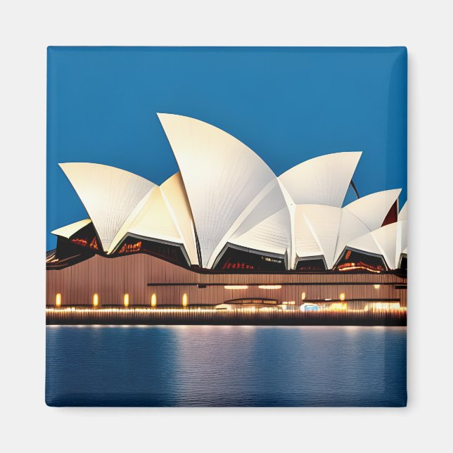 Painting of the Sydney Opera House Magnet (Front)