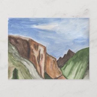 Painting of Yosemite Valley Postcard