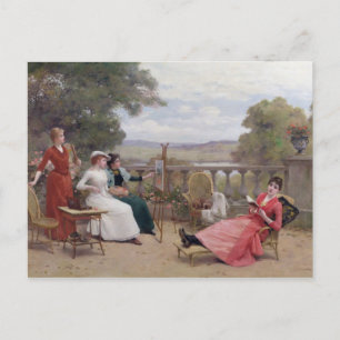 Painting on the Terrace Postcard