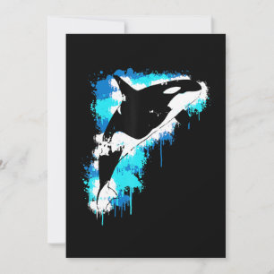 Painting   Orca Whale Watercolor Painting Artful Invitation