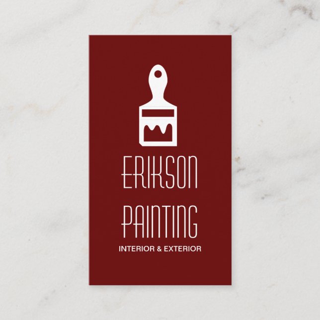 Painting Painter Construction Business Card (Front)