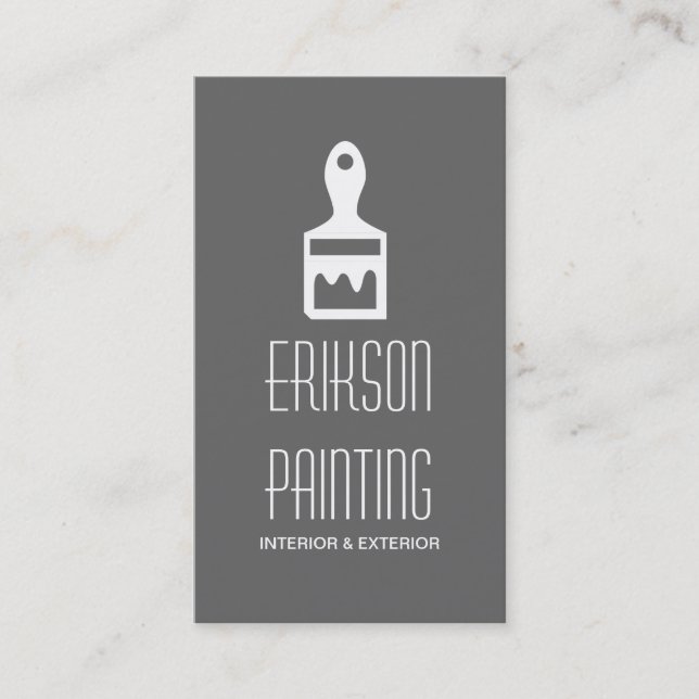 Painting Painter Construction Business Card (Front)