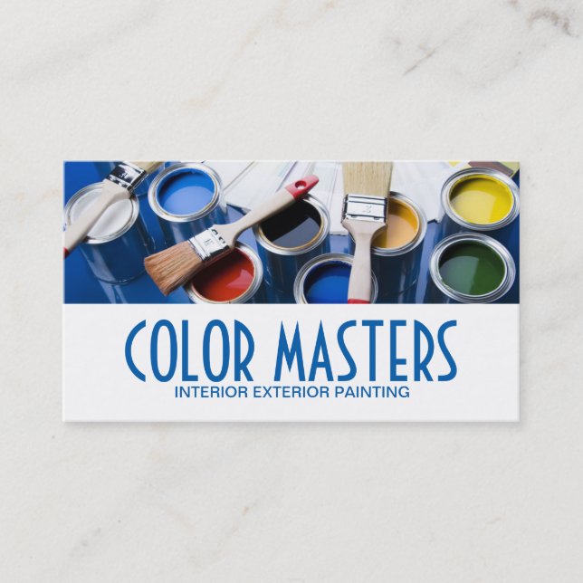 Painting Painter Construction Business Card (Front)