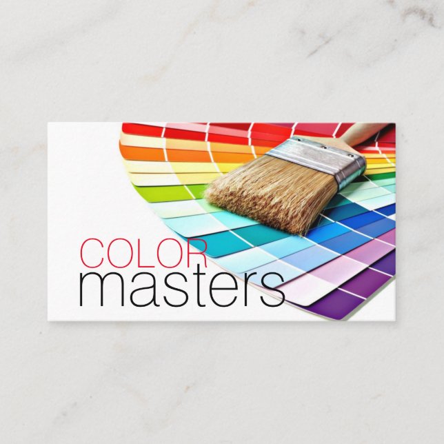 Painting, Painter, Construction, Design Business Card (Front)