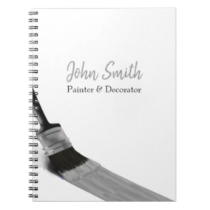 Painting Painter Service Company Brush Grey Notebook