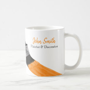 Painting Painter Service Company Brush Orange Coffee Mug