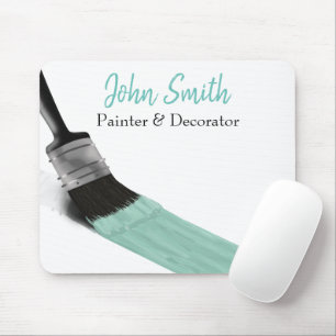 Painting Painter Service Company Brush Pastel Mint Mouse Pad
