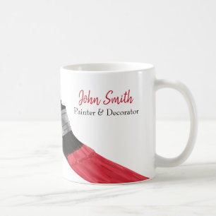 Painting Painter Service Company Brush Red Coffee  Coffee Mug