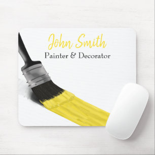 Painting Painter Service Company Brush Yellow Mouse Pad