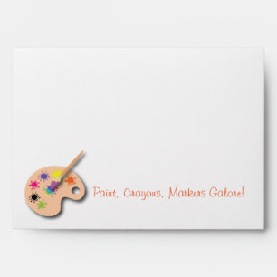 Painting Pallet Envelope