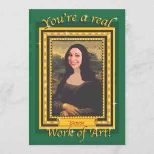 Painting Party Photo Invitation with Fancy Frame