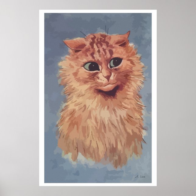 Painting Persian cat n° 6 Poster (Front)