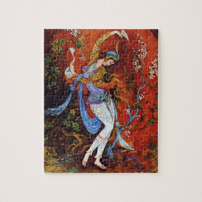Painting Persian Girl Pouring wine from jug Jigsaw Puzzle (Vertical)