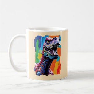 Painting Portrait Of A Tyrannosaurus Rex   T-Rex Coffee Mug
