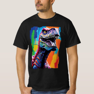 Painting Portrait Of A Tyrannosaurus Rex   T-Rex T-Shirt