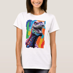 Painting Portrait Of A Tyrannosaurus Rex   T-Rex T-Shirt