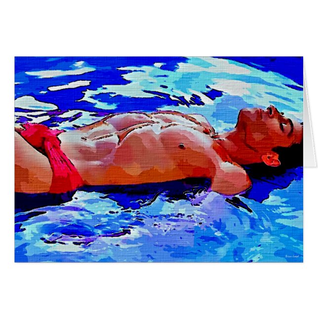 Painting: Reflections in Blue (Front Horizontal)