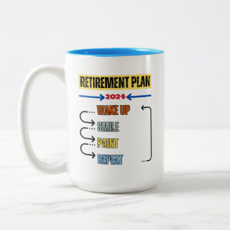 Painting - Retirement Plan 2024 Mug