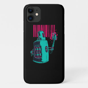 Painting Robot Spray Painting Grafi Bar Code iPhone 11 Case