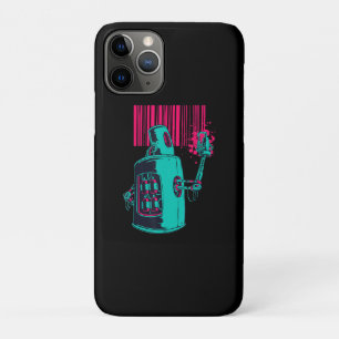 Painting Robot Spray Painting Grafi Bar Code iPhone 11 Pro Case