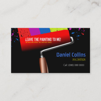 Painting Roller Painter Business Card