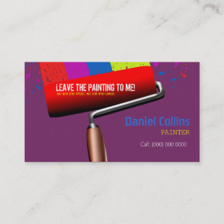 Painting Roller Painter Business Card