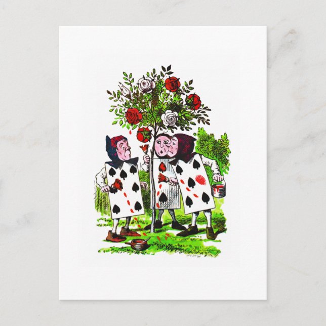 Painting Roses Red - Postcard / Invitation (Front)