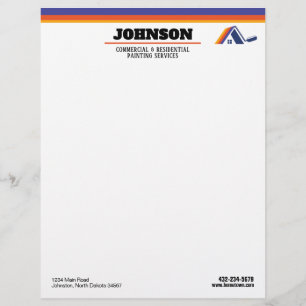 Painting Services Commercial and Residential Custom Letterhead