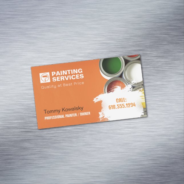 Painting Services | Paint Rollers Business Card (In Situ)