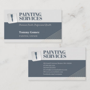 Painting Services   Paint Rollers Business Card