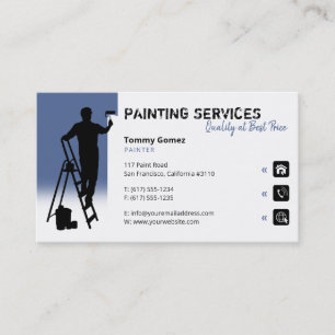 Painting Services Painter at work Business Card