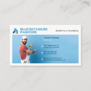 Painting Services   Painter at work Business Card