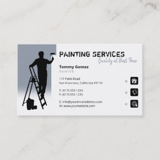 Painting Services | Painter at work Business Card