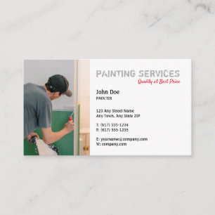 Painting Services   Painters Business Card