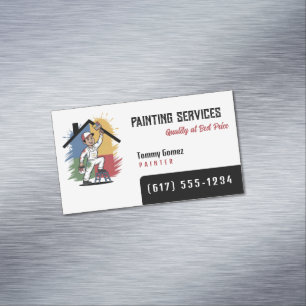 Painting Services Painters Magnetic Business Card
