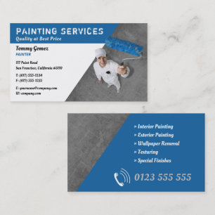 Painting Services   Professional Painters Business Card