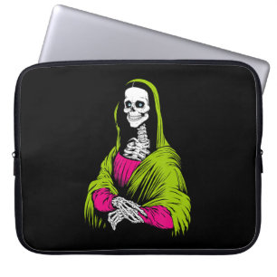 Painting Skeleton Leonardo Da Vinci Famous Paint Laptop Sleeve