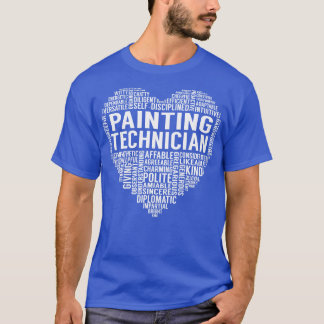 Painting Technician Heart T-Shirt