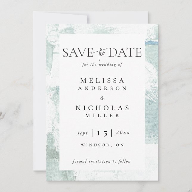 Painting texture save the date (Front)