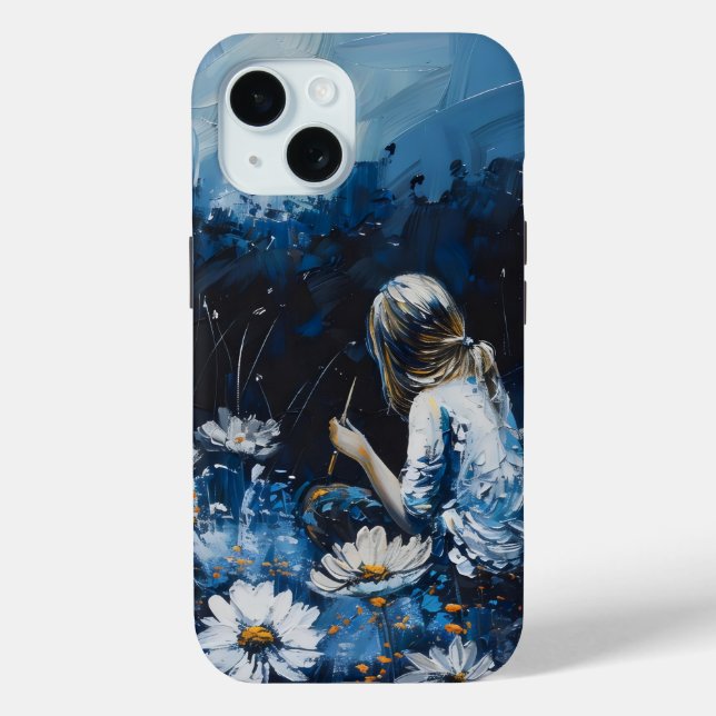 Painting the Night Flowers Case-Mate iPhone Case (Back)
