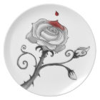 'Painting the Roses Red' Plate