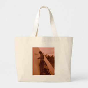 Painting the Sign of His Medicine Large Tote Bag