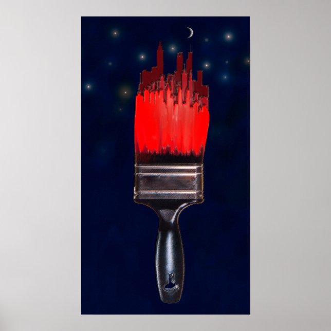 painting the town red poster (Front)