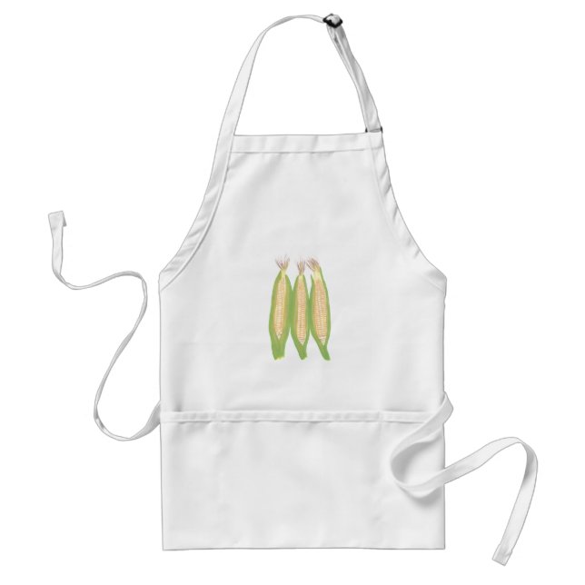 Painting three ears of corn on the cob Aprons (Front)