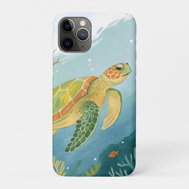 Painting Turtle Case-Mate iPhone Case (Back)