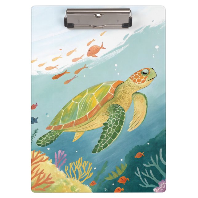Painting Turtle Clipboard (Front)