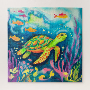 Painting Turtle Jigsaw Puzzle