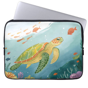 Painting Turtle Laptop Sleeve