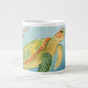 Painting Turtle Large Coffee Mug
