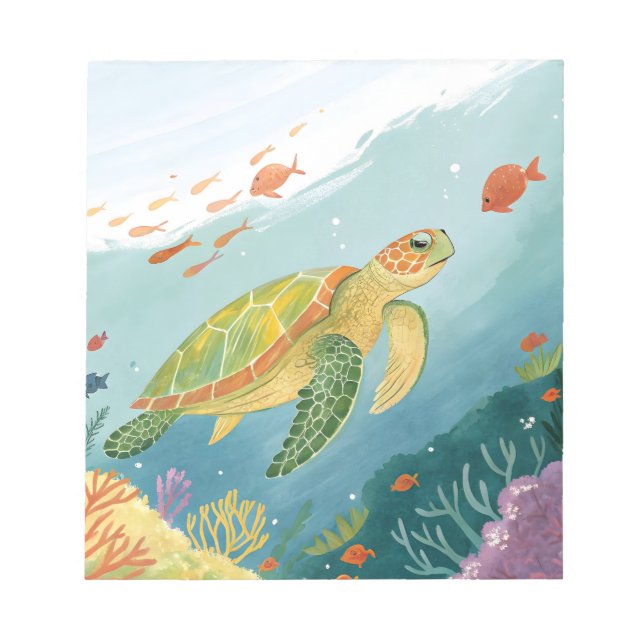 Painting Turtle Notepad (Front)